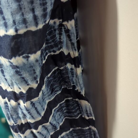 NWT Michael Michael Kors Blue Off the Shoulder Midi Dress - Picture 7 of 7